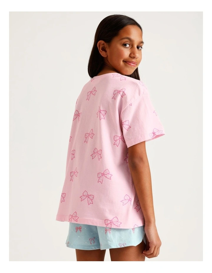 Fun Confetti Bows Knit Pyjamas in Multi image 5
