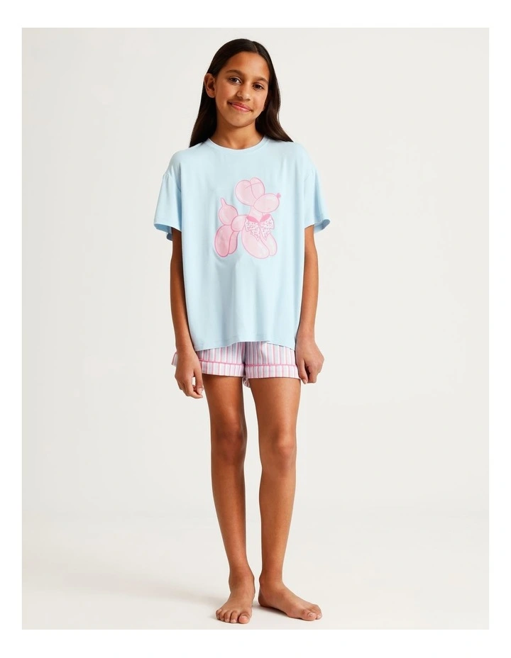Balloon Dog Bamboo Pyjamas in Light Blue image 4