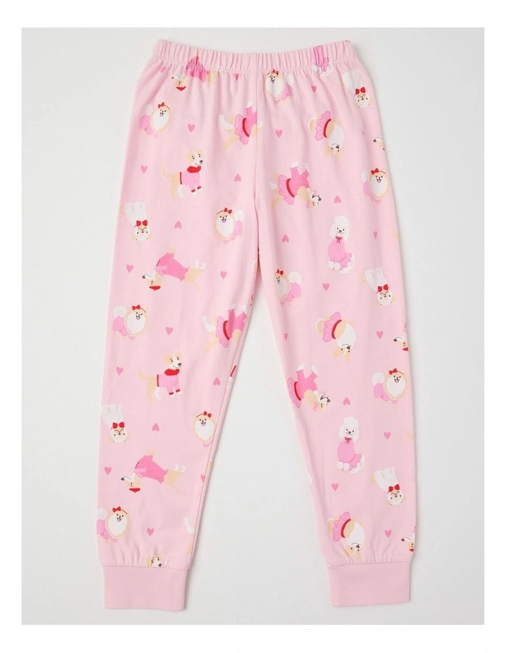 Knit Dogs Pyjamas in Baby Pink image 5