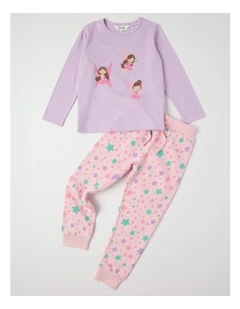 Knit Fleece Fairy Pyjamas in Light Purple
