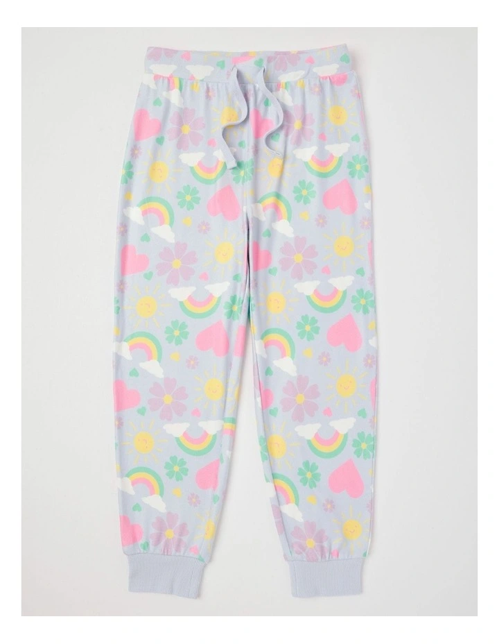 Cosy Knit Flower Pyjamas in Light Blue image 5