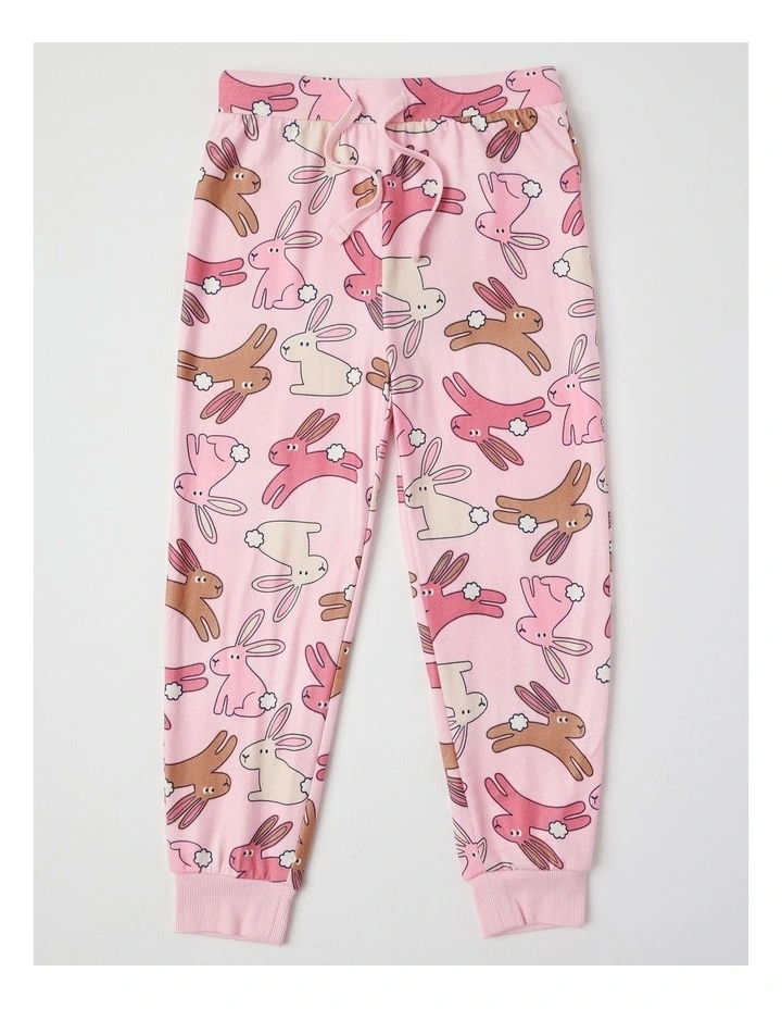 Cosy Sibling Bunny Pyjamas in Baby Pink image 4