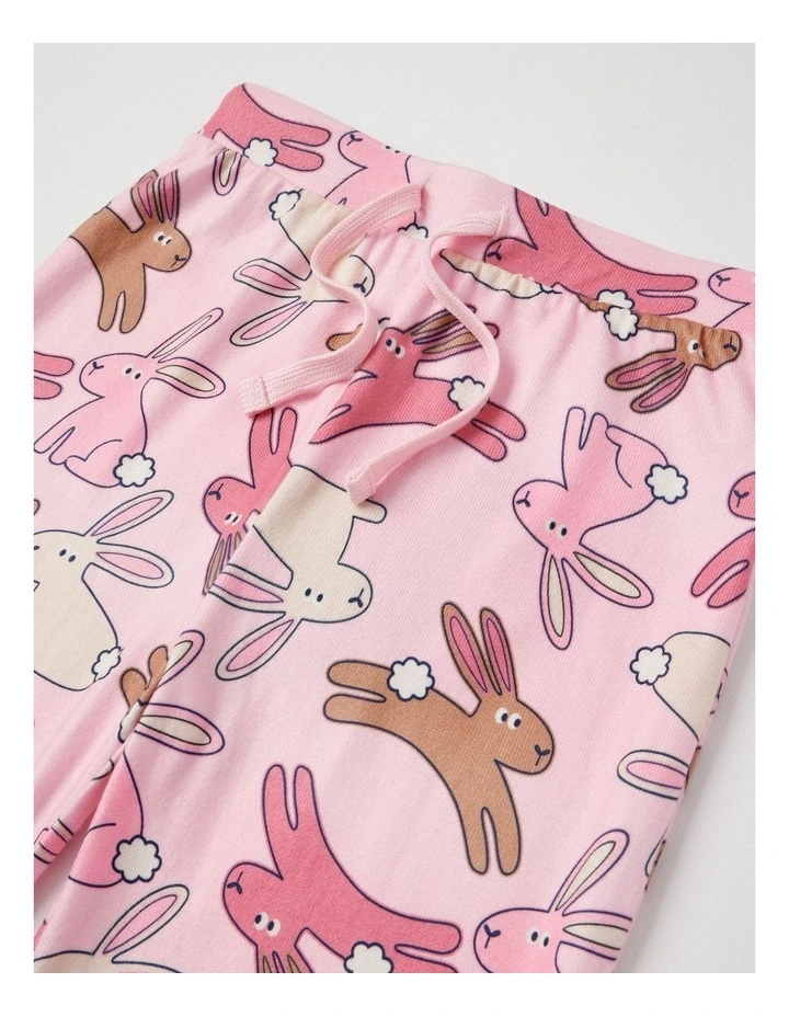 Cosy Sibling Bunny Pyjamas in Baby Pink image 5