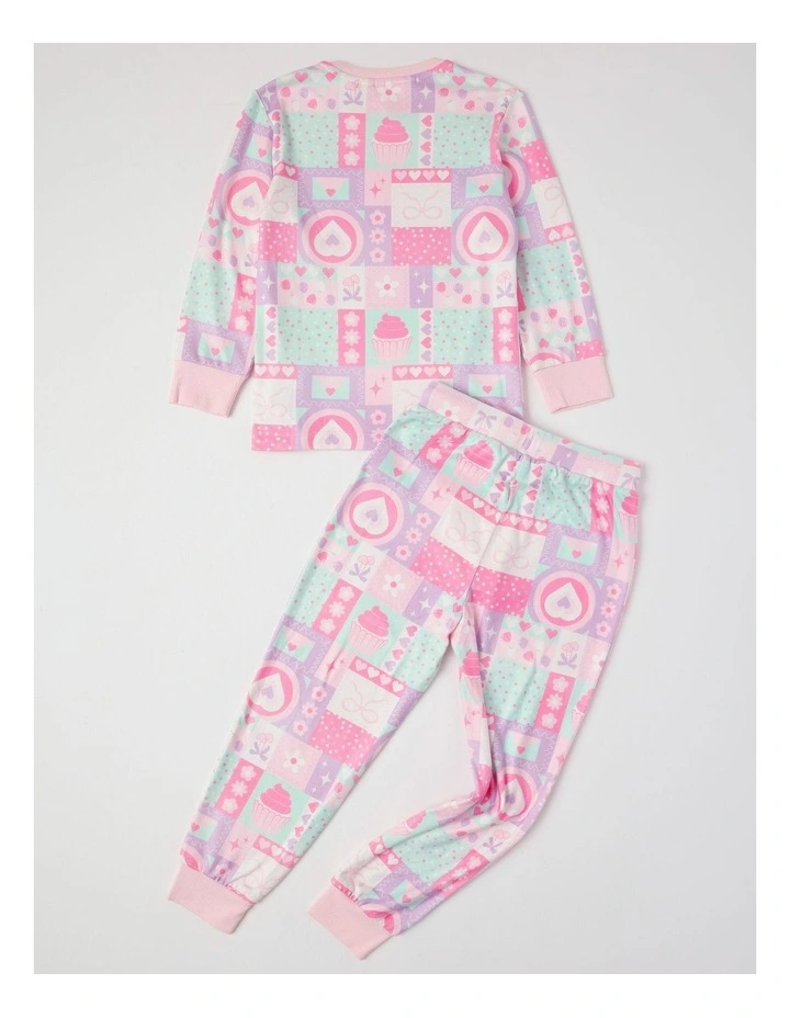 Cosy Knit Patchwork Pyjamas in Assorted image 2