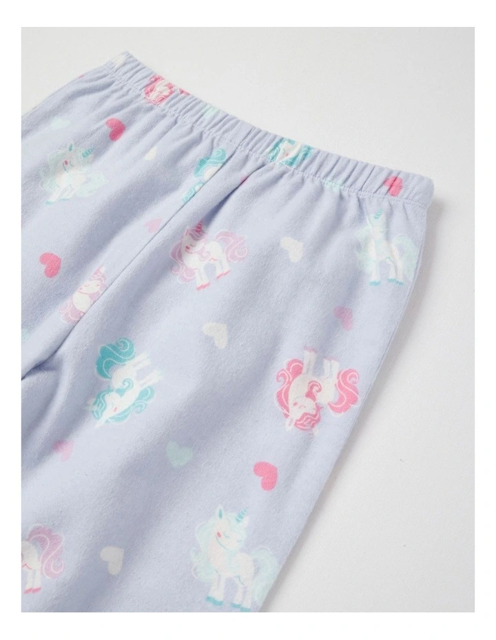 Woven Unicorn Pyjamas in Light Blue image 5