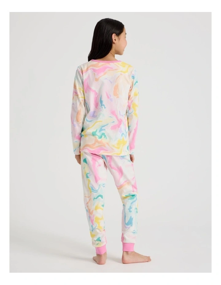 Knit Tie Die Pyjamas in Assorted image 5