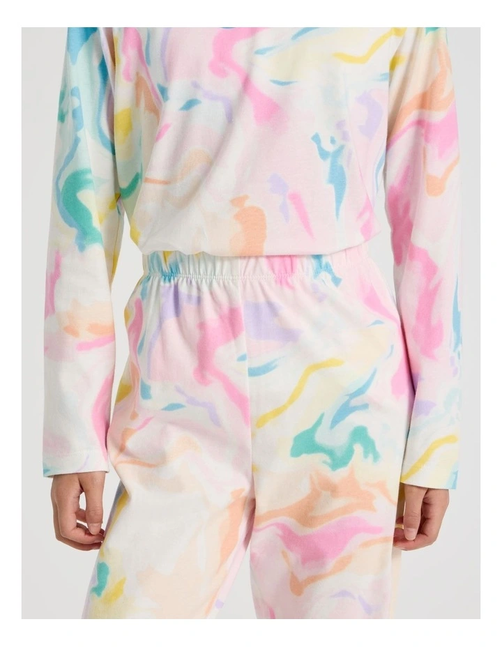 Knit Tie Die Pyjamas in Assorted image 6