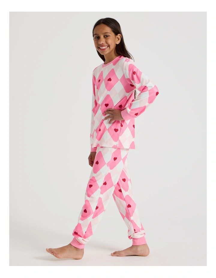 Cosy Knit Argile Pyjamas in Lipstick image 2