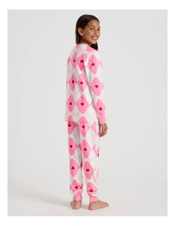 Cosy Knit Argile Pyjamas in Lipstick image 3