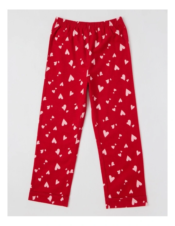 Woven Hearts Pyjamas in Red image 4