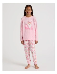 Knit Corgi Pyjamas in Baby Pink