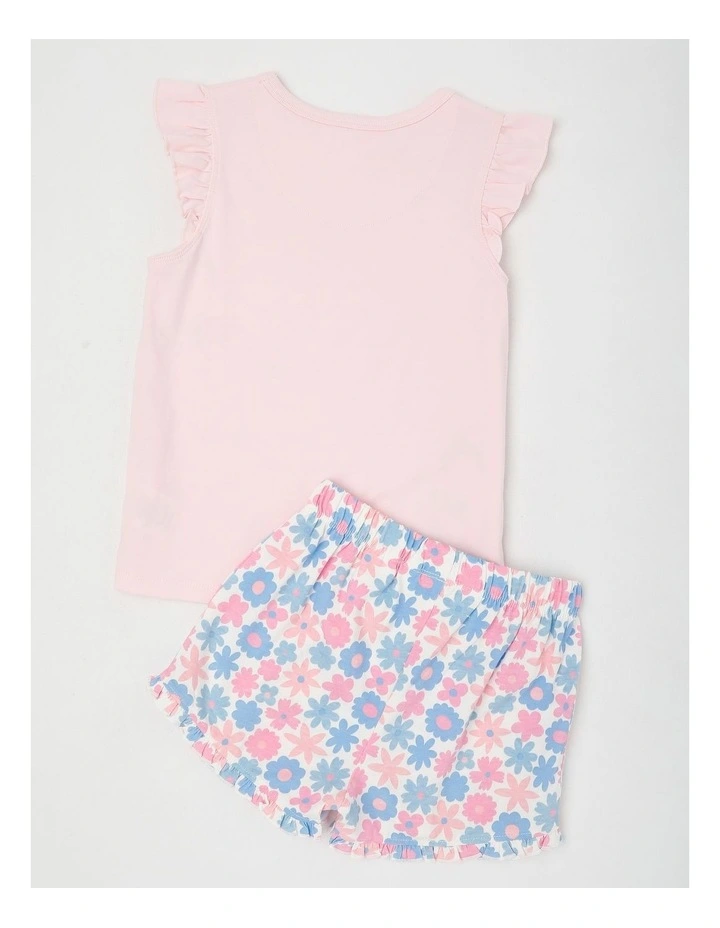 Ballerina Flutter Sleeve Pyjamas in Light Pink image 3