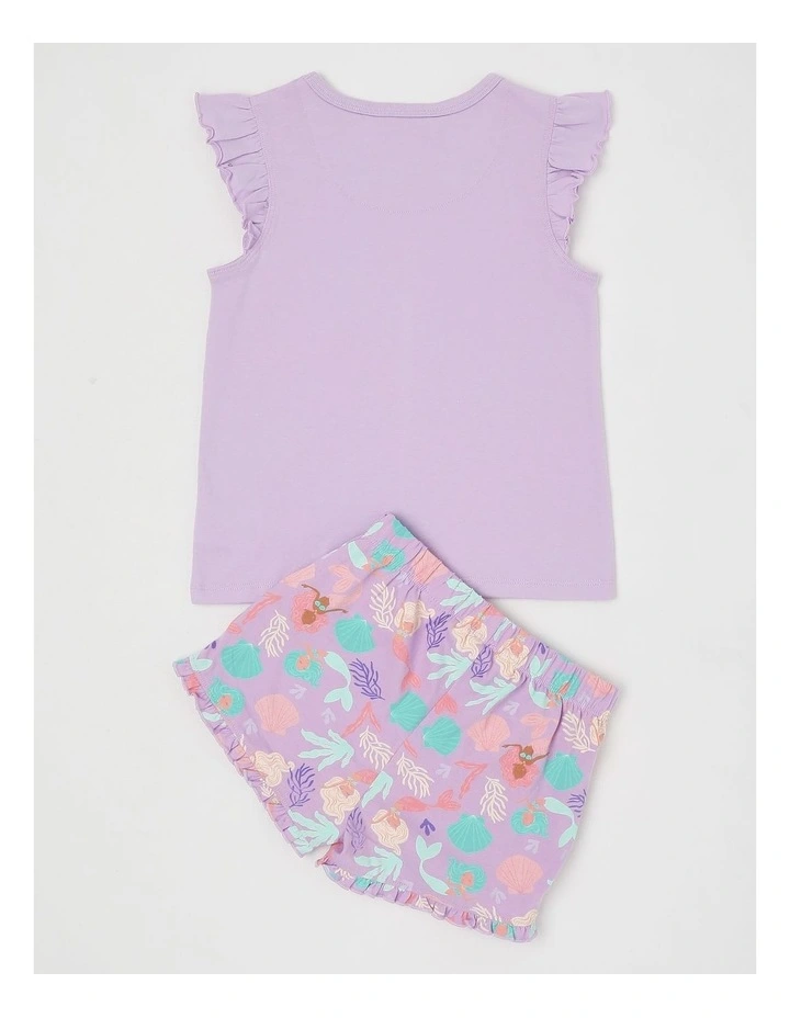 Mermaid Flutter Sleeve Pyjamas in Lavender image 3