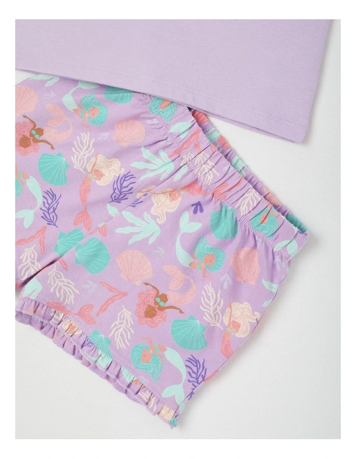 Mermaid Flutter Sleeve Pyjamas in Lavender image 4