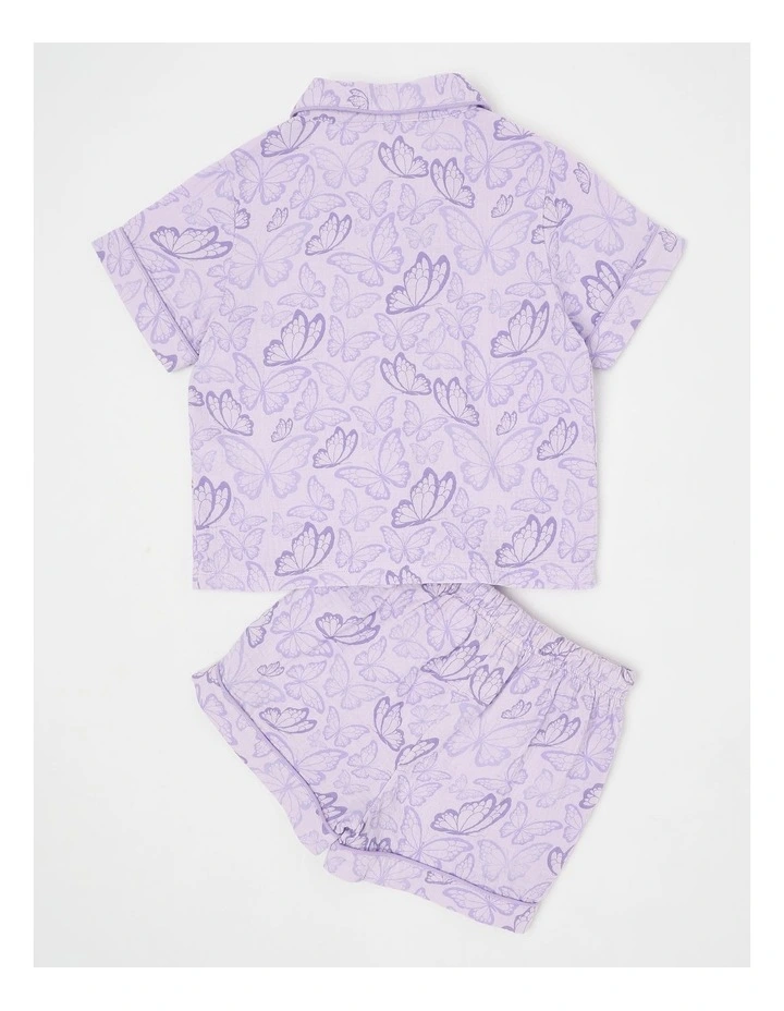 Butterfly Cheesecloth Pyjamas in Assorted image 3