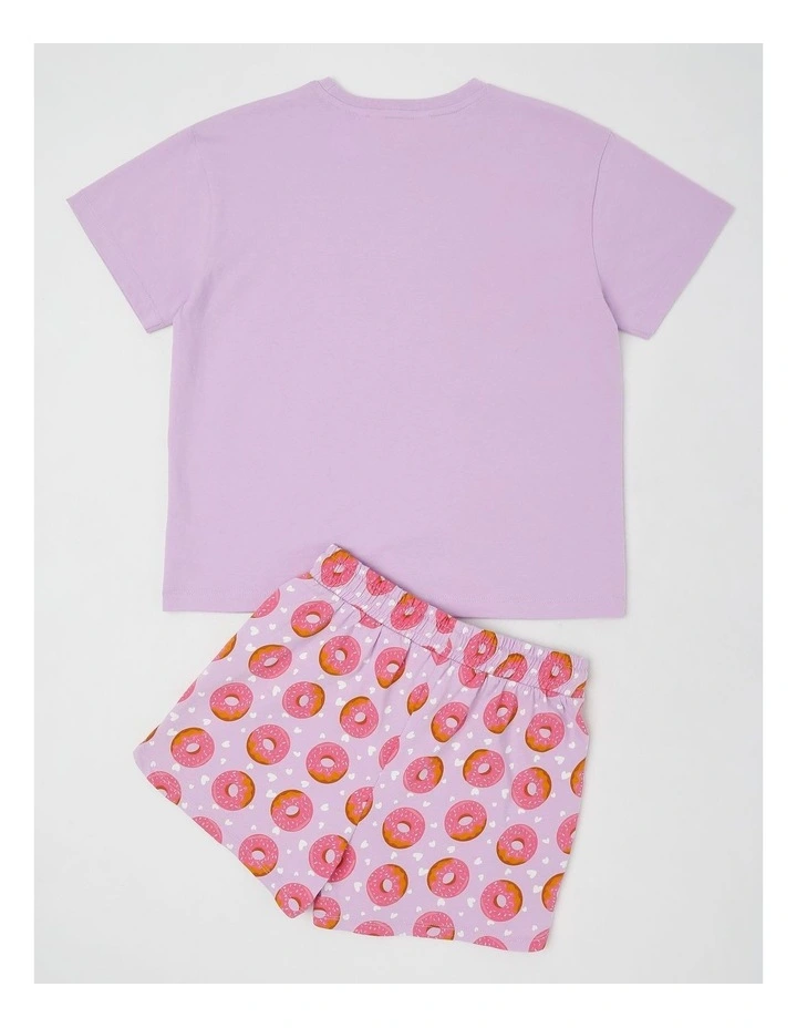 Donut Jersey Pyjamas in Light Purple image 3