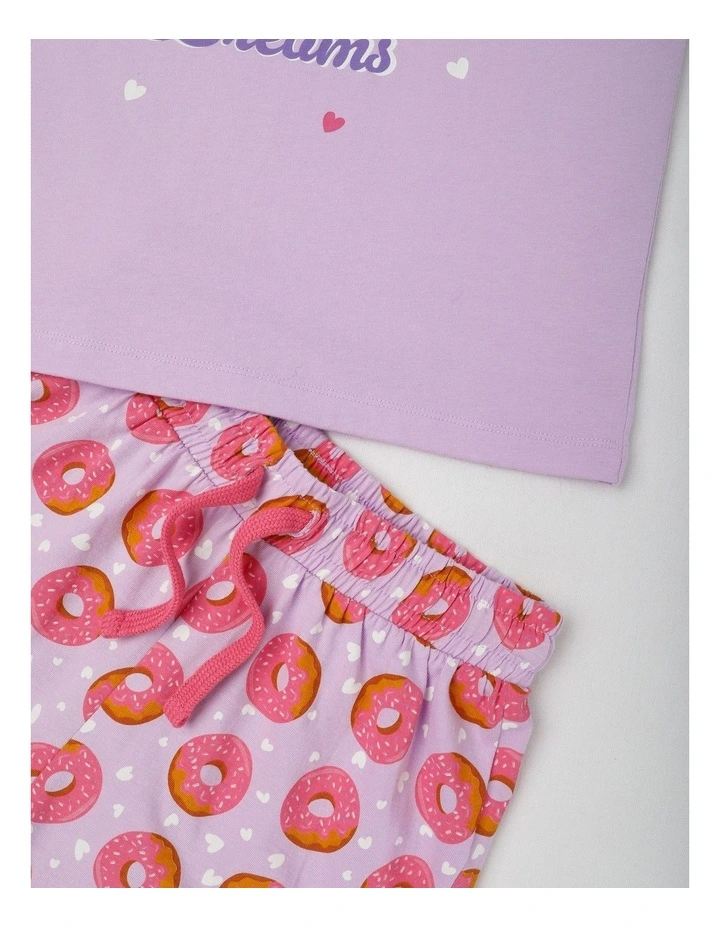 Donut Jersey Pyjamas in Light Purple image 4