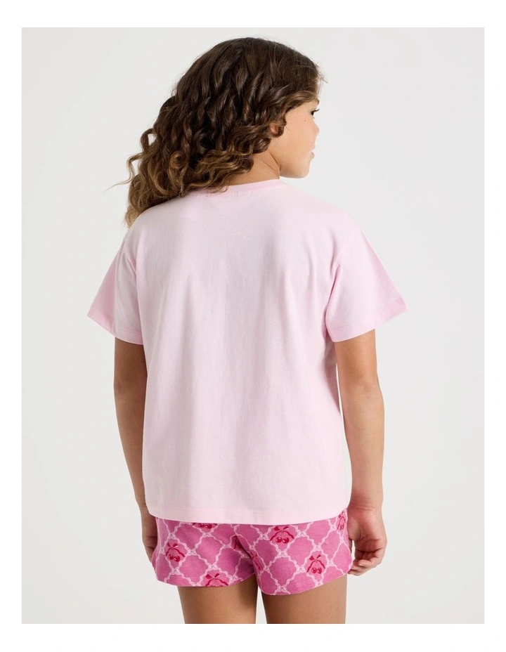 Cherry Placement Pyjamas in Pale Lilac image 6