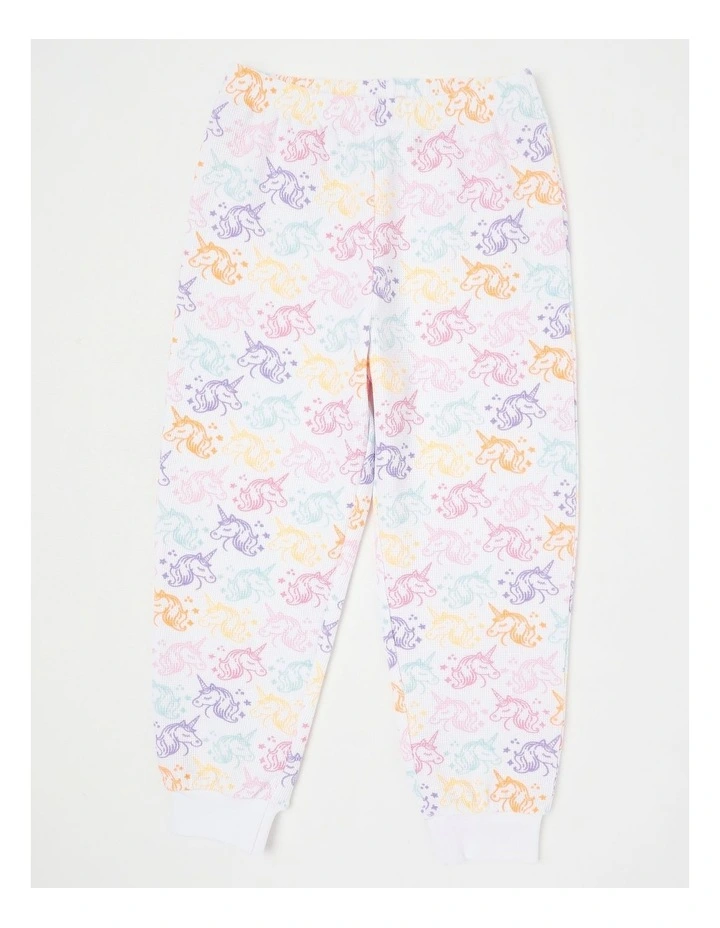 Unicorn Short Sleeve T-Shirt & Pants Pyjamas in Light Purple image 5