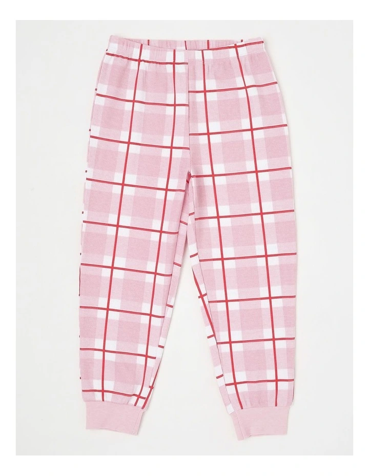 Cherry Short Sleeve T-Shirt & Pants Pyjamas in Blush image 5