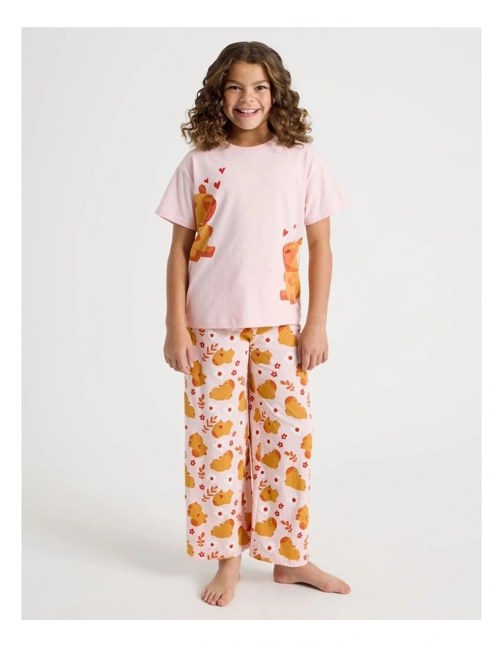 Capybara Pyjamas in Dusty Pink image 1