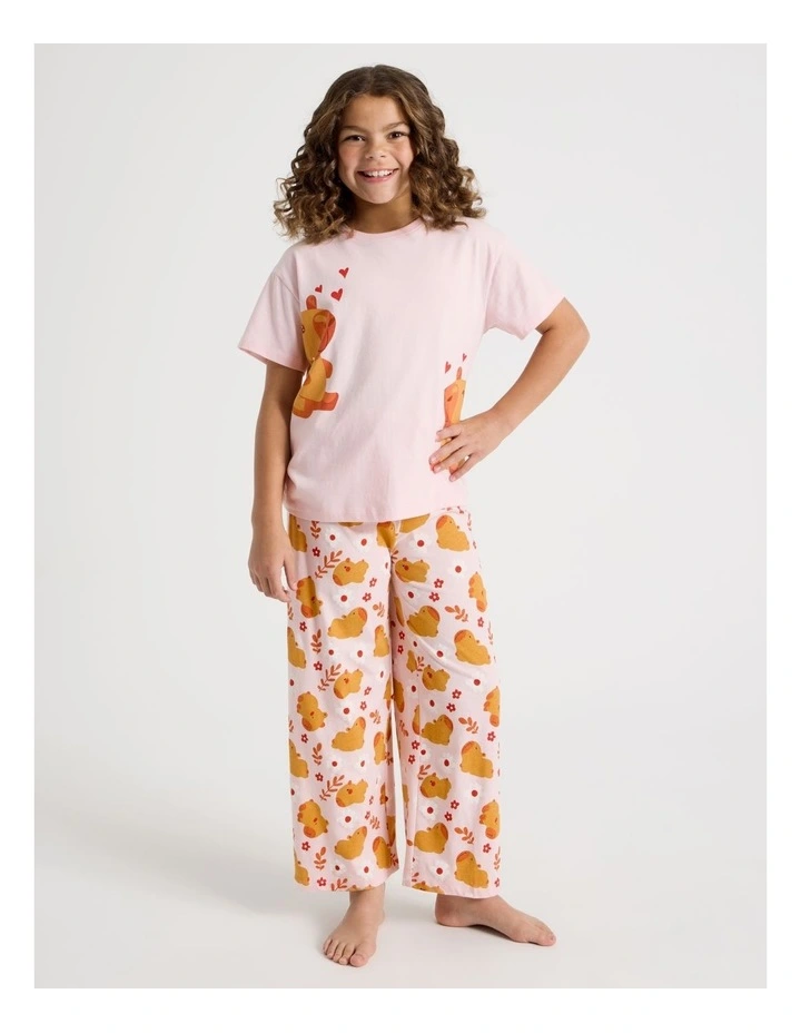 Capybara Pyjamas in Dusty Pink image 3