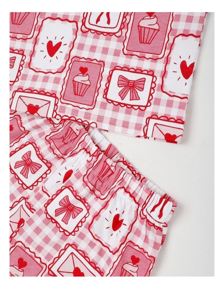 Wallpaper Flutter Sleeve Pyjamas in White image 4