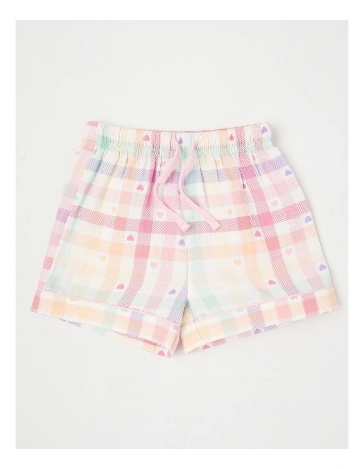 Gingham Cheesecloth Pyjamas in White image 5