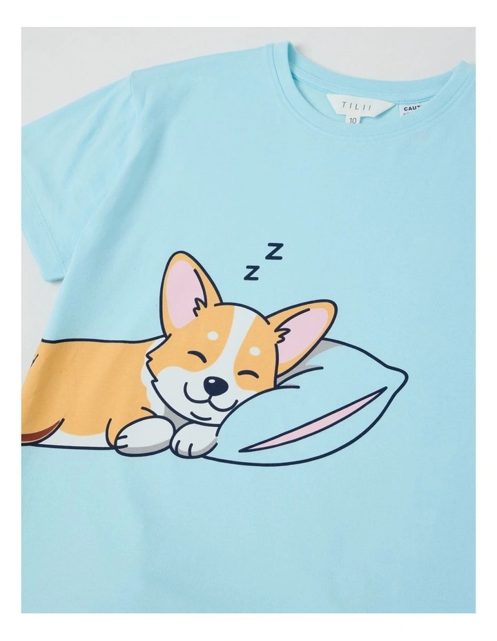Corgi Jersey Pyjamas in Blues image 2