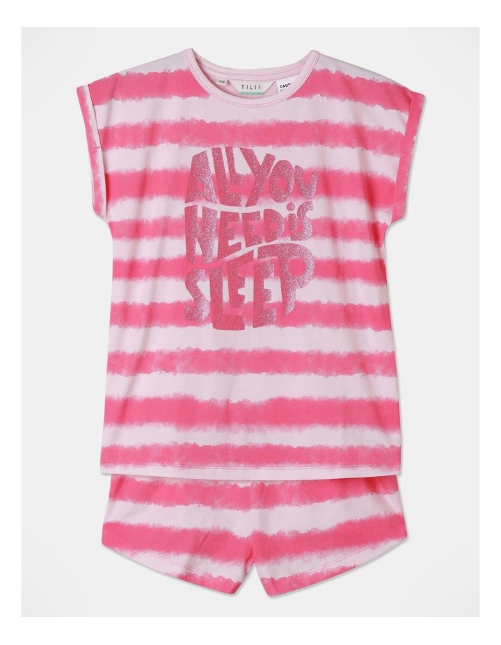Tilii All You Need Is Sleep Pyjama Set in Hot Pink