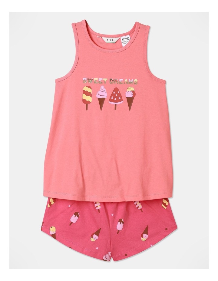 Girl Power Pyjama Set in Coral