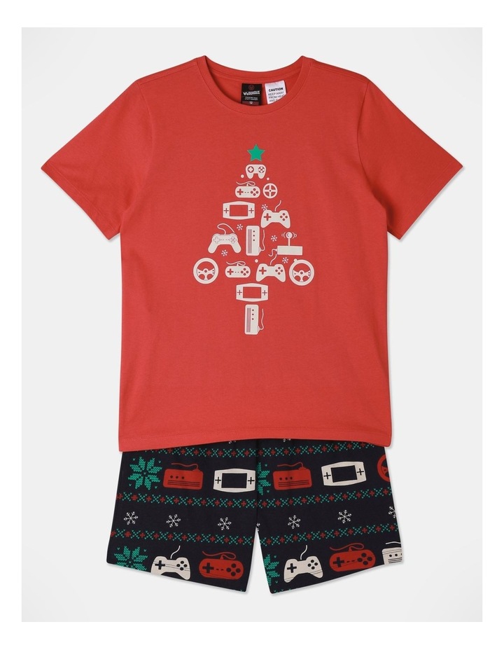 Bauhaus Christmas Pyjamas in Assorted Red