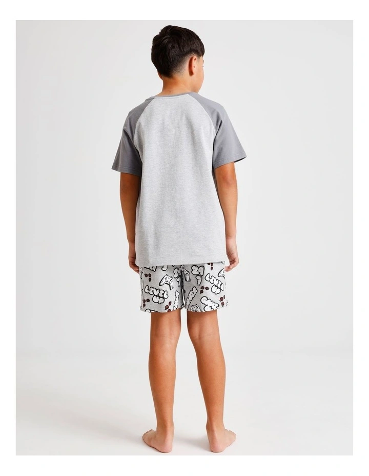 Game Over Pyjama Set in Grey Marle image 6