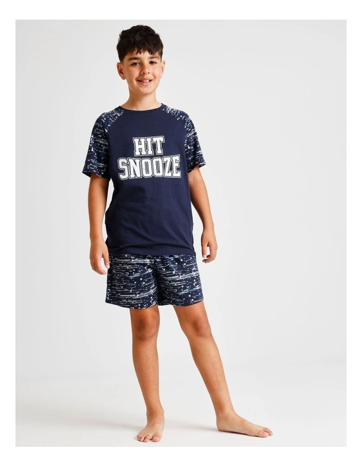 Hit Snooze Pyjama Set in Dusty Blue image 4