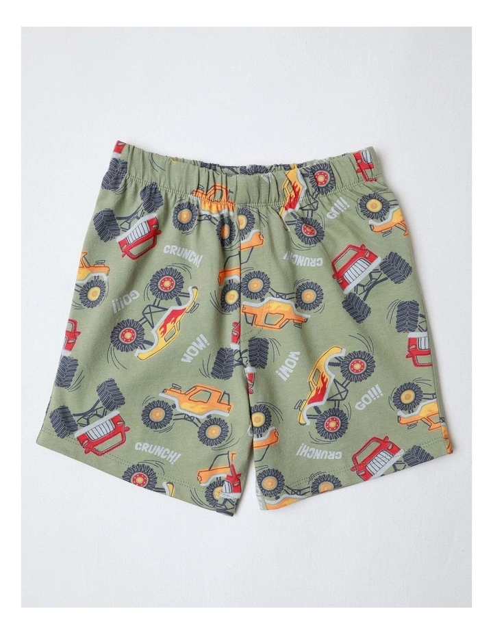 Monster Truck Stunt Pyjama Set In Khaki image 4