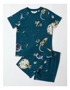 Space Explorer Pyjama Set in Midnight