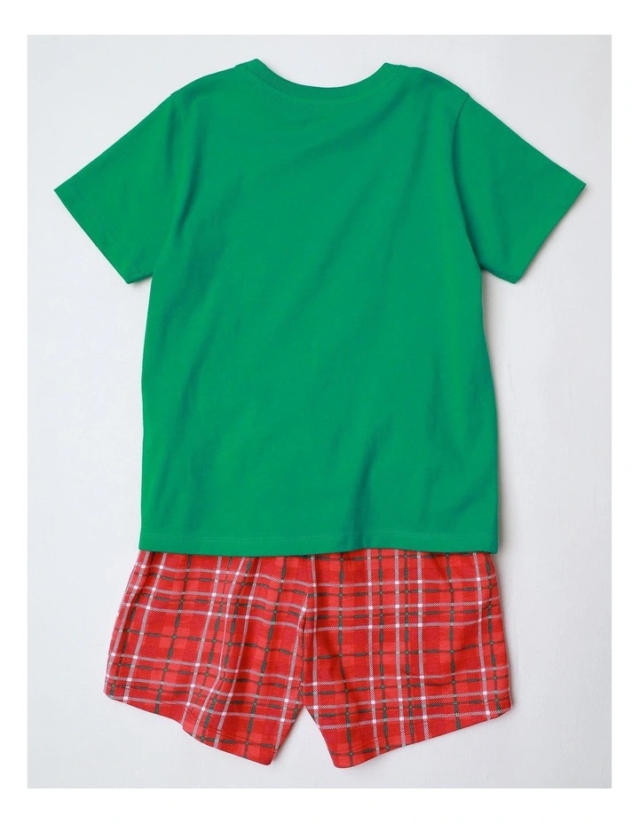 Dino Tree Xmas Knit Pyjamas in Dark Green image 3