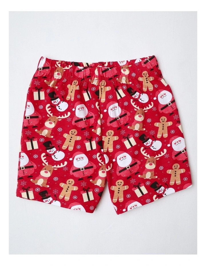 Gingerbread Family Matching Print Knit Pyjamas in Crimson image 4