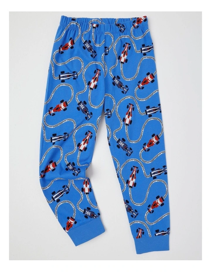 Knit Race Car Pyjamas in Grey Marle image 5