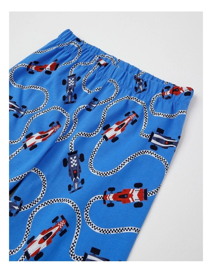 Knit Race Car Pyjamas in Grey Marle image 6