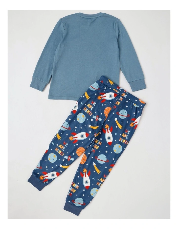 Cosy Knit Space Pyjamas in Mustard image 3