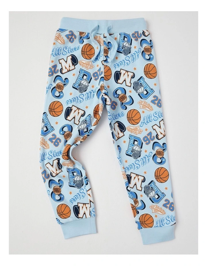 Knit Fleece Sports Pyjamas in Navy image 5