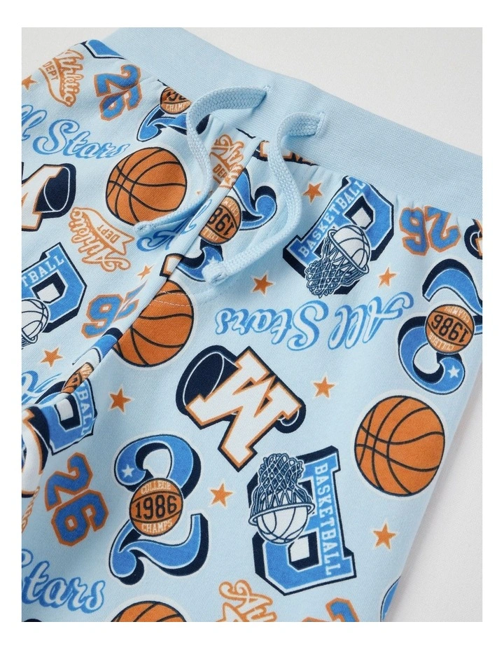 Knit Fleece Sports Pyjamas in Navy image 6