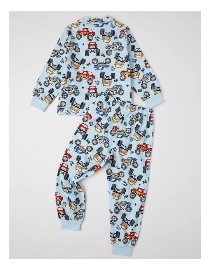 Woven Cars Pyjamas in Blue image 5