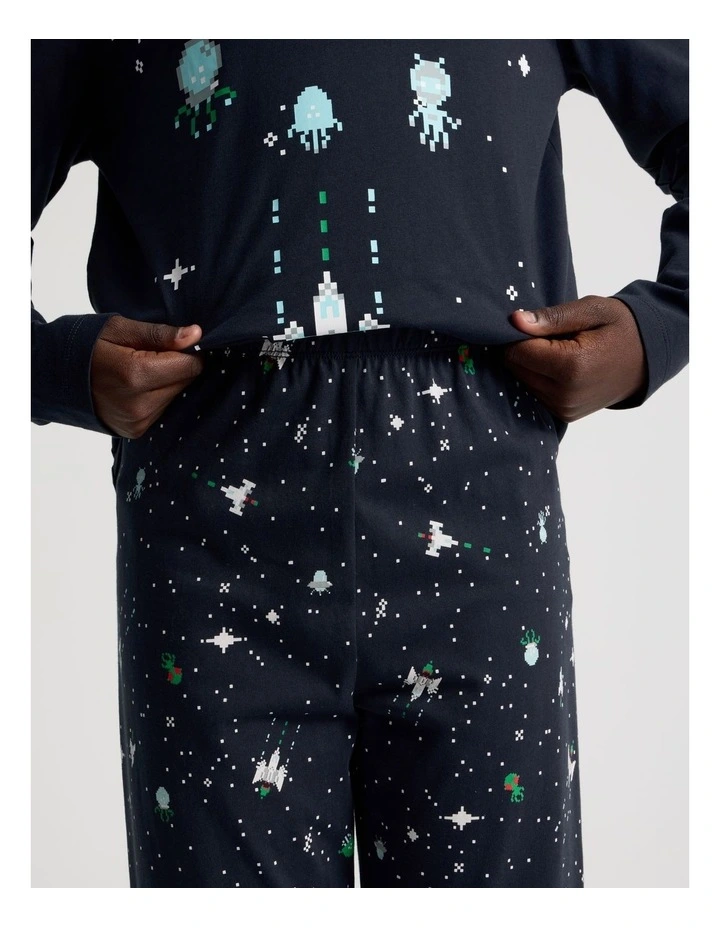 Knit Space Pyjamas in Navy image 4