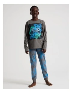 Knit Gaming Pyjamas in Grey