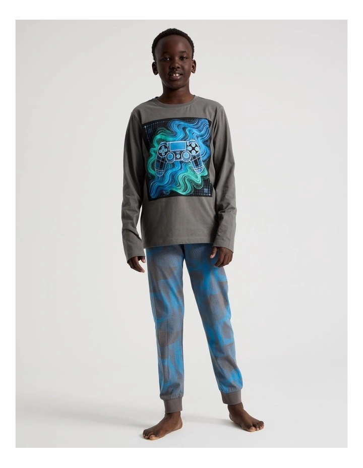 Knit Gaming Pyjamas in Grey image 1