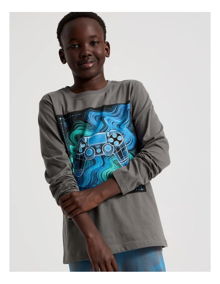 Knit Gaming Pyjamas in Grey image 2