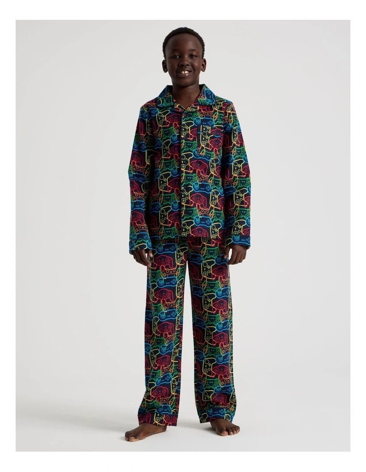 Woven Controller Pyjamas in Assorted image 1