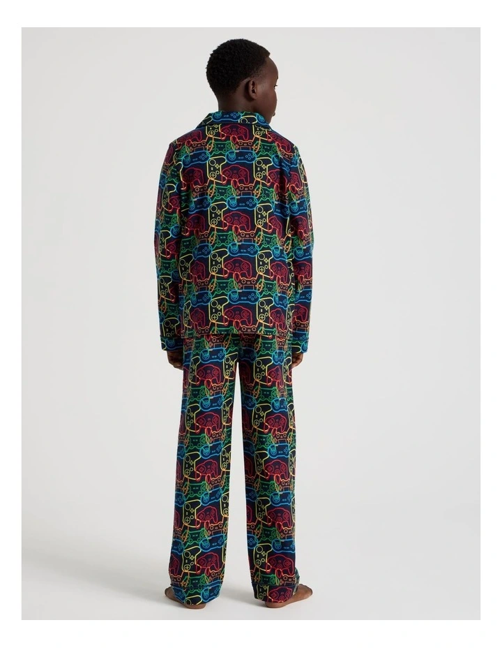 Woven Controller Pyjamas in Assorted image 3